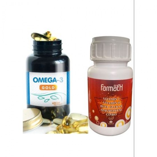 My FarmaEx D Vitamini Komplex 60 Kapsül ve My FarmaEx Omega 3 GOLD 600 mg 60 Kapsül My FarmaEx D Vitamini Komplex 60 Kapsül ve My FarmaEx Omega 3 GOLD 600 mg 60 Kapsül