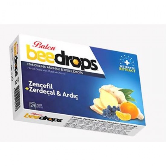 Balen Pastil BeeDrops Zencefil Zerdeçal Ardıçlı Mandalina Aromalı Balen Pastil BeeDrops Zencefil Zerdeçal Ardıçlı Mandalina Aromalı