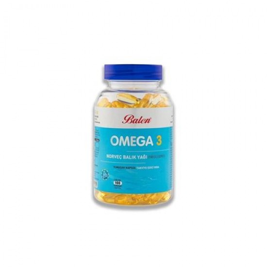 Balen Omega 3 Norveç Balık Yağı (TRİGLİSERİD FORM) 1380 Mg 100 Kapsül Balen Omega 3 Norveç Balık Yağı (TRİGLİSERİD FORM) 1380 Mg 100 Kapsül